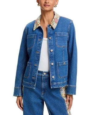 Cinq À Sept Dalton Jean Jacket - Blue