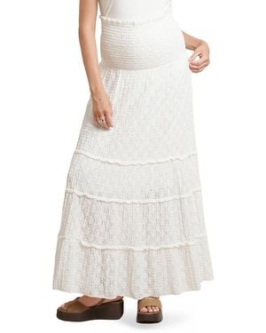 Nom Maternity Florence Skirt - White