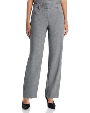 BOSS Tilda Wool Straight Pants - Gray