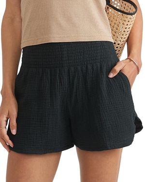 Marine Layer Cali Double Cloth Shorts - Black
