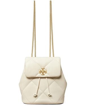 Tory Burch Mini Kira Diamond Quilt Backpack - Natural