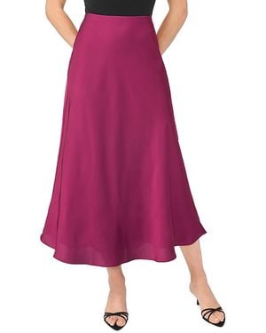 Cece Satin Bias Maxi Skirt - Purple