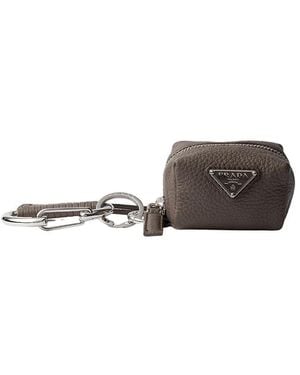 Prada Leather Bag Charm - White