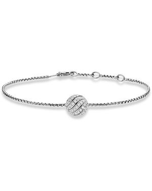 David Yurman Sculpted Cable Center Station Chain Bracelet - White