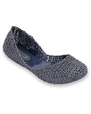Melissa Camppap Vii Slip On Flats - Blue