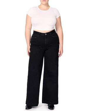 Warp & Weft Nce Plus Wide Leg Jean - Black