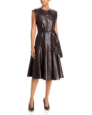 Kobi Halperin Brenda Faux Leather Dress - Black