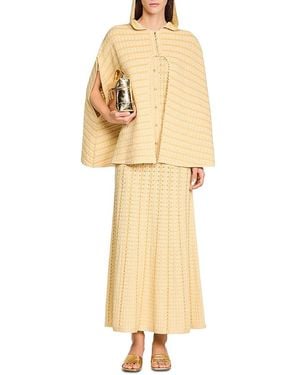 Sandro Strass Knit Cape - Yellow