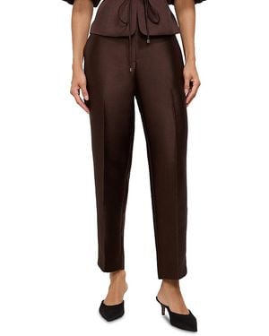 Phase Eight Ivy Satin Trousers - Brown