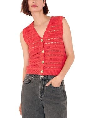Whistles Pointelle Tank - Red