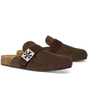 Tory Burch Mellow Suede Mules - Brown