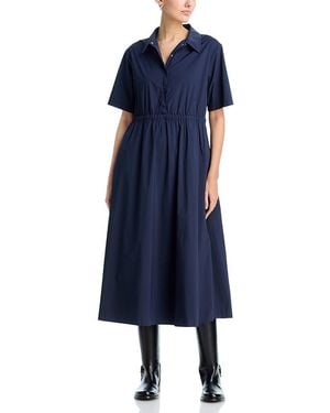 Herno Collared Midi Dress - Blue