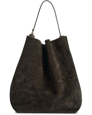 TOTEME Double Suede Belted Tote - Black