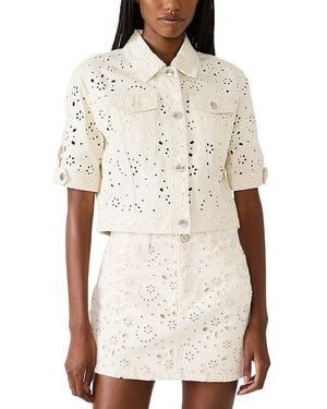 Steve Madden Blu Eyelet Jacket - Natural