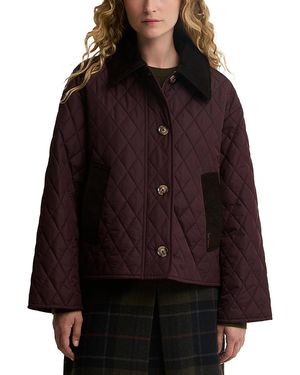 Barbour Moira Quilted Barn Jacket - Red