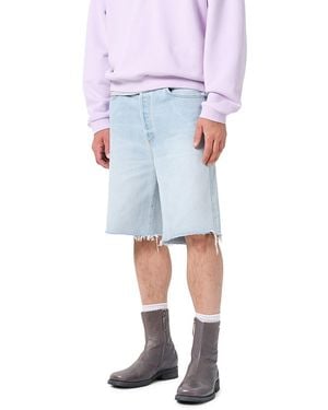 Agolde Anson Cut Off Shorts - Blue