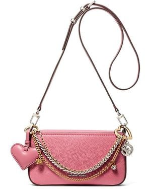 Michael Kors Bryant Small Convertible Crossbody Pouchette - Pink