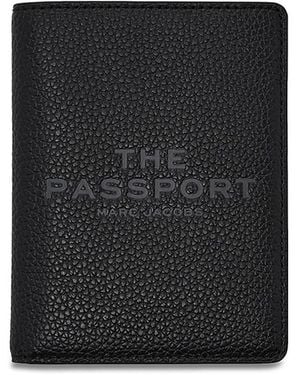 Marc Jacobs Leather Passport Case - Black
