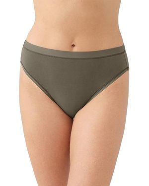 Wacoal Understated Cotton High Cut - Gray