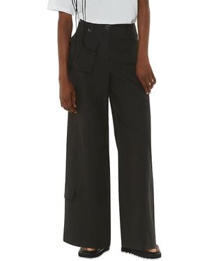Whistles Floral Pocket Detail Pants - Black