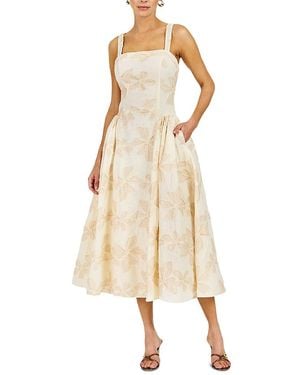 Line & Dot Lilianna Midi Dress - Natural