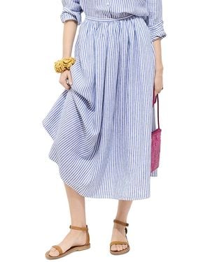 Alex Mill Sarah Linen Skirt - Blue