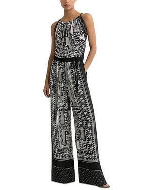 Reiss Inara Scarf Print Jumpsuit - Multicolor