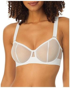 DKNY Sheers Convertible Strapless Bra - Brown