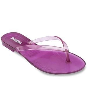 Melissa Harmonic Jelly Flip Flop Sandals - Purple