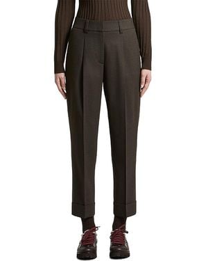 Peserico Wool Blend Stretch Tech Flannel Pants - Black