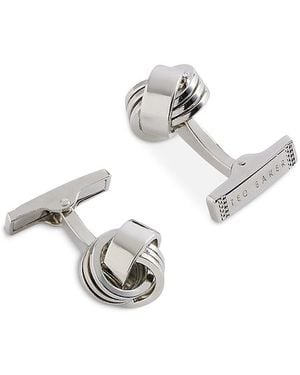 Ted Baker Knotted Cufflinks - White