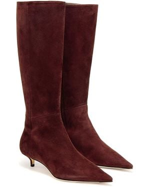 Jimmy Choo Amis 35 Suede Boots - Red