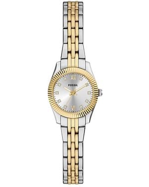 Fossil Scarlette Mini Watch, 20Mm - Metallic