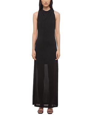Helmut Lang Low Back Cowl Neck Dress - Black