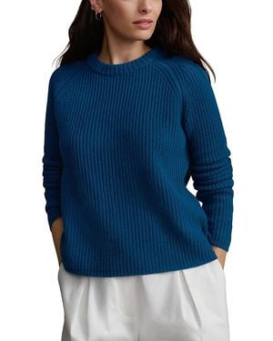 Jenni Kayne Cashmere Fisherman Sweater - Blue