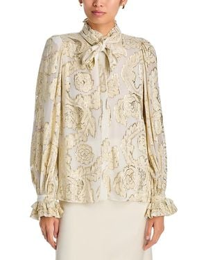 Kobi Halperin Niosha Tie Neck Blouse - White