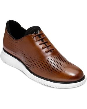 Cole Haan 2.Zergrand Laser Wingtip Oxford Shoes - Brown