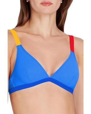 VALIMARE St Barths Colorblock Bikini Top - Blue