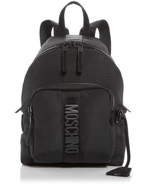 Moschino Logo Backpack - Black