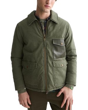 Scotch & Soda Cotton Canvas Pocket Worker Jacket - Green