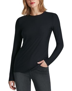Commando Long Sleeve Crewneck Top - Black