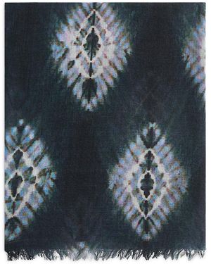 Gerard Darel Sina Tie Dye Wool Scarf - Black