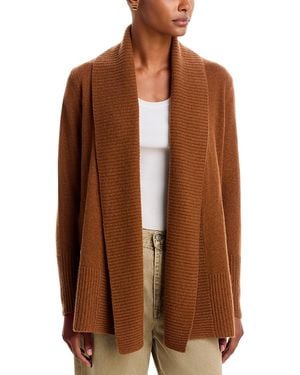 C by Bloomingdale's Cashmere Cashmere Shawl Collar Cardigan - Brown