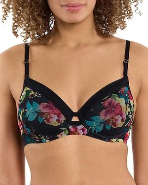Hanky Panky Lined Mesh Hi Apex Bra - Black