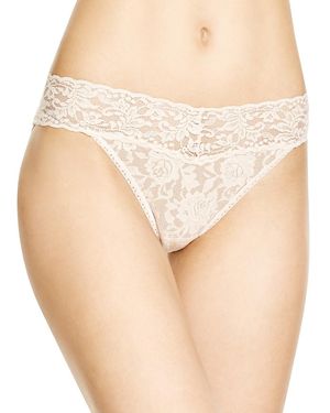 Hanky Panky Signature Lace V-Kini - Natural