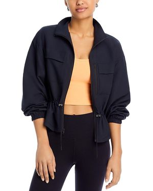 Beyond Yoga City Chic Zip Up Jacket - Blue