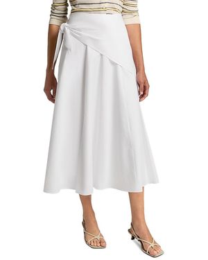 Vince Scarf Tie Skirt - White