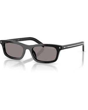 Prada Pillow Sunglasses, 53Mm - Gray