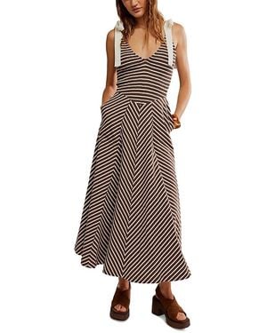 Free People Cecelia Midi Dress - Brown