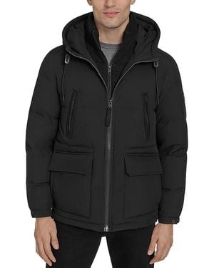 Andrew Marc Marlton Hybrid Puffer Jacket - Black